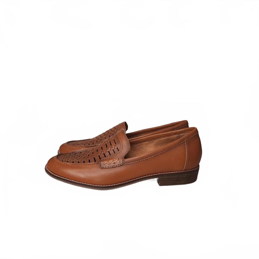 Earth Footwear Women's Elona Brown‎ Leather Slip-On Loafers Size 9.5